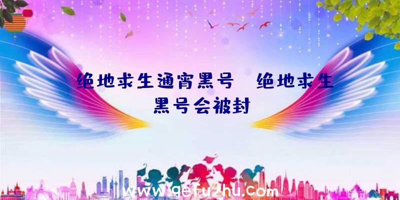 「绝地求生通宵黑号」|绝地求生黑号会被封